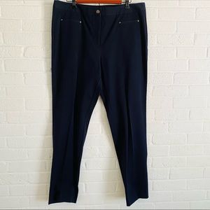 HOLLAND AVE PANTS SIZE 16 Dark Navy Blue Black